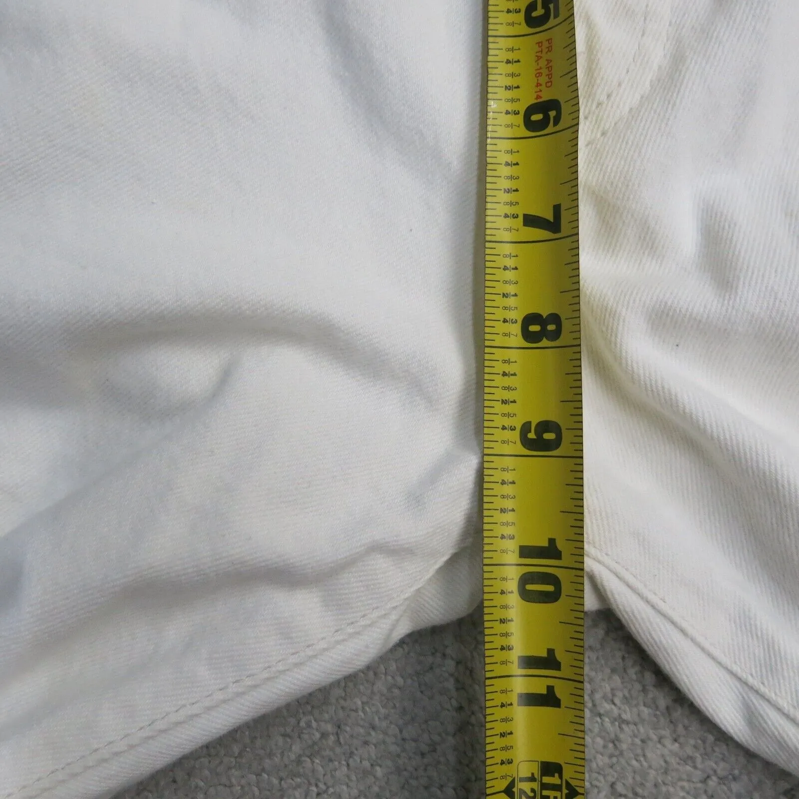 Abercrombie & Fitch Mens Jeans Slim Straight Leg Stretch White Size W28XL30