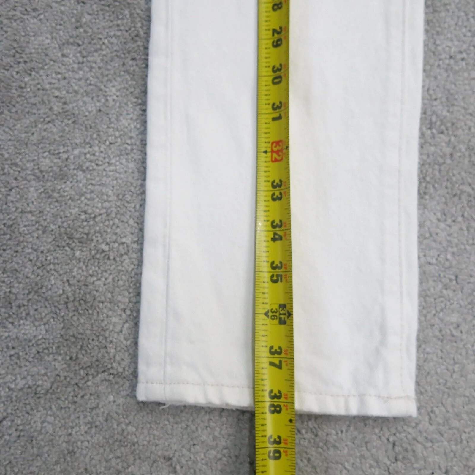 Abercrombie & Fitch Mens Jeans Slim Straight Leg Stretch White Size W28XL30