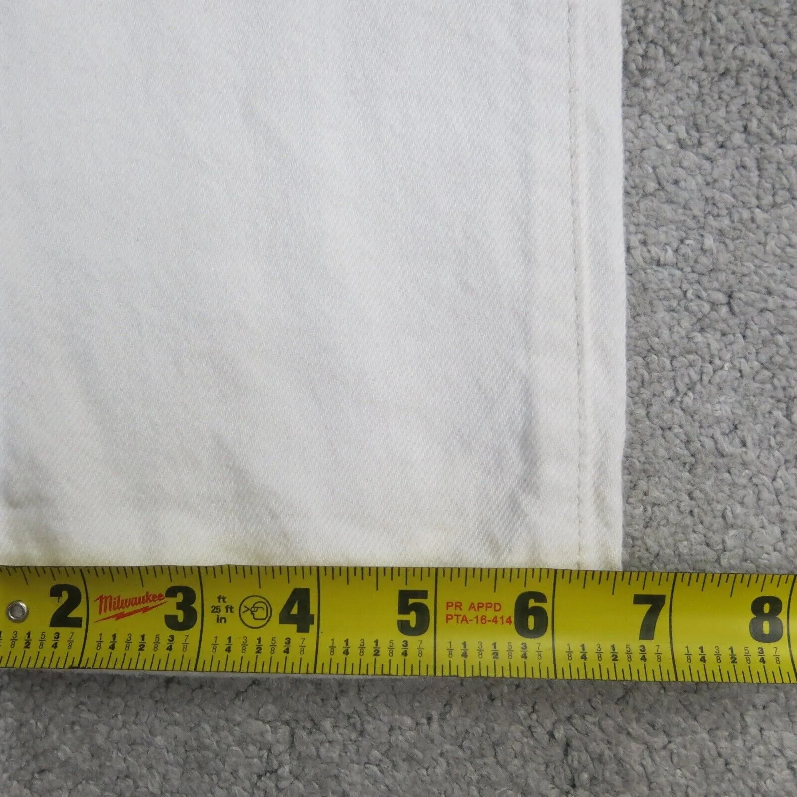 Abercrombie & Fitch Mens Jeans Slim Straight Leg Stretch White Size W28XL30