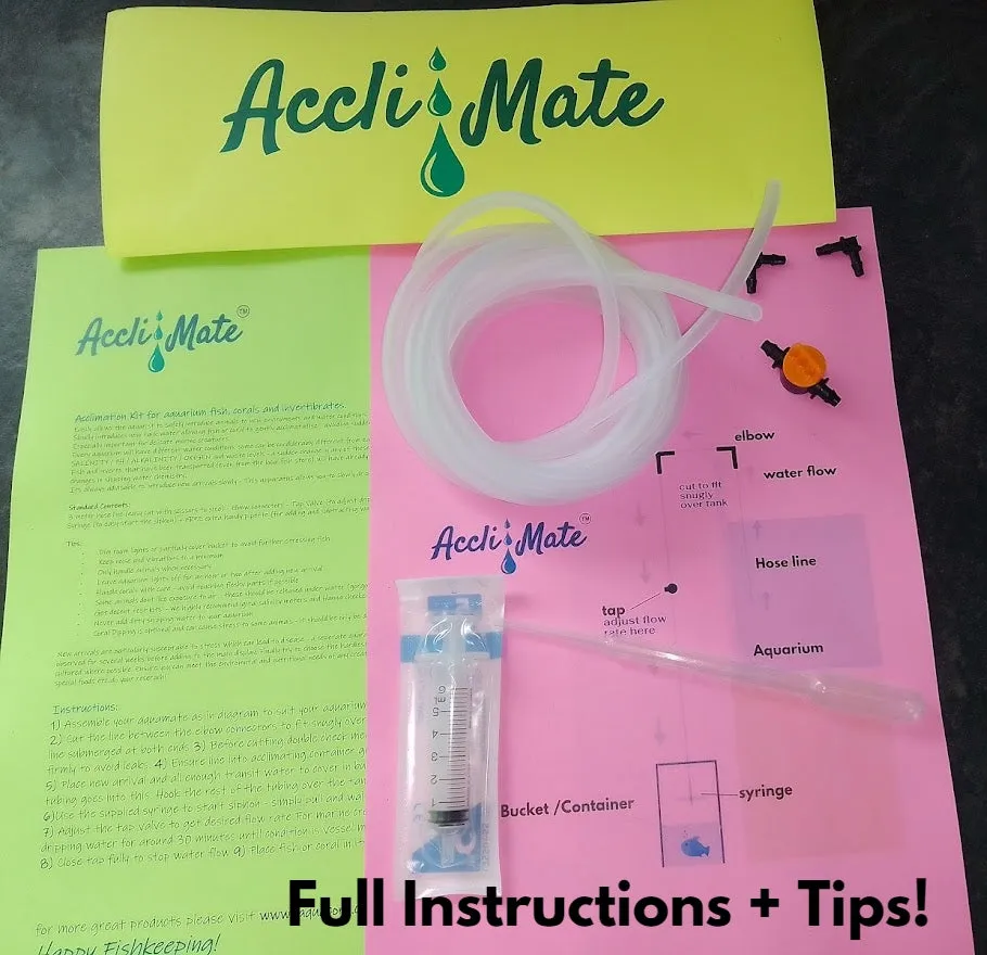ACCLIMATE - Acclimation Kit  - Slow Drip Acclimatisation Fish & Corals