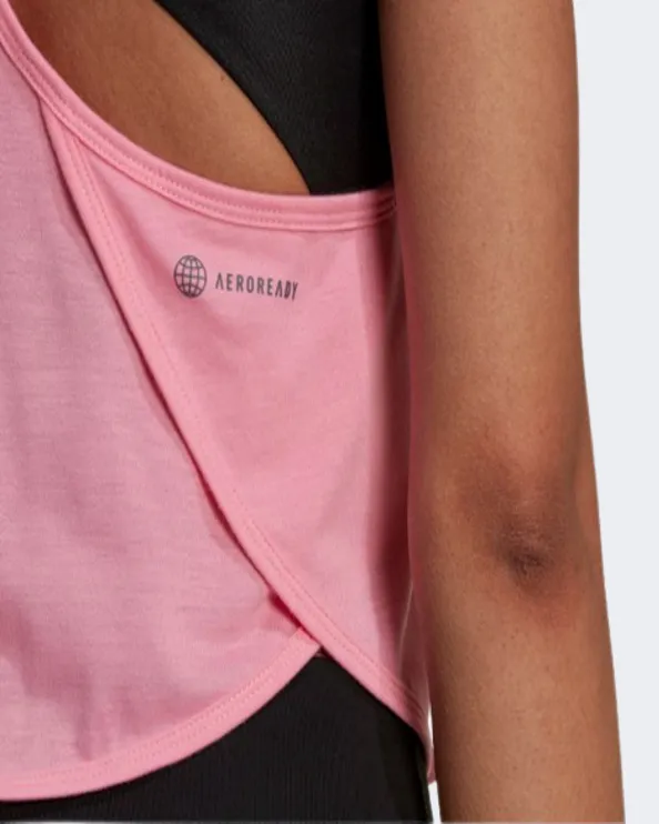 Adidas Floral Women Training Tank Pink Hm4509