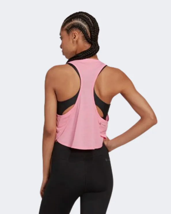 Adidas Floral Women Training Tank Pink Hm4509