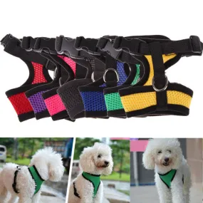 Adjustable Comfort Soft Breathable Dog Harness Pet Vest Rope Dog Chest Strap Leash Set Collar Leads Harness MTY3 Levert Dropship