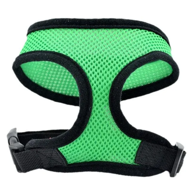 Adjustable Comfort Soft Breathable Dog Harness Pet Vest Rope Dog Chest Strap Leash Set Collar Leads Harness MTY3 Levert Dropship