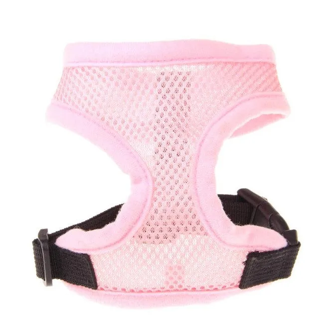 Adjustable Comfort Soft Breathable Dog Harness Pet Vest Rope Dog Chest Strap Leash Set Collar Leads Harness MTY3 Levert Dropship
