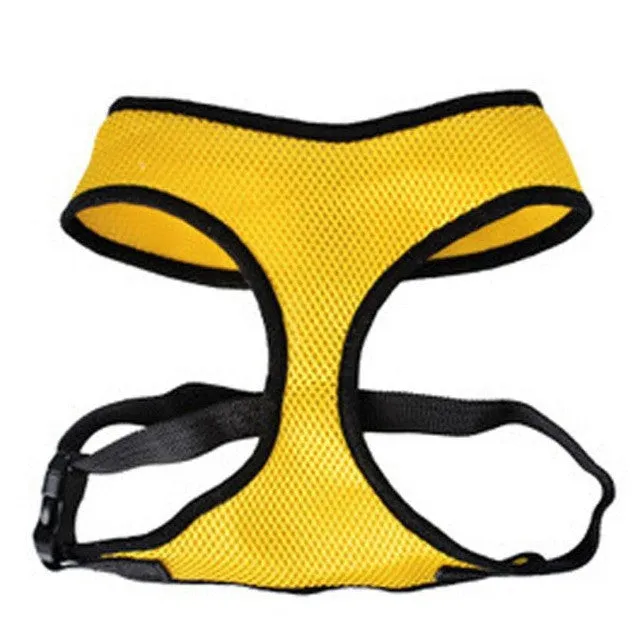 Adjustable Comfort Soft Breathable Dog Harness Pet Vest Rope Dog Chest Strap Leash Set Collar Leads Harness MTY3 Levert Dropship