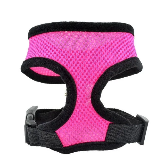 Adjustable Comfort Soft Breathable Dog Harness Pet Vest Rope Dog Chest Strap Leash Set Collar Leads Harness MTY3 Levert Dropship