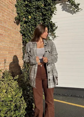 All At Once Flannel Jacket ★ Grey