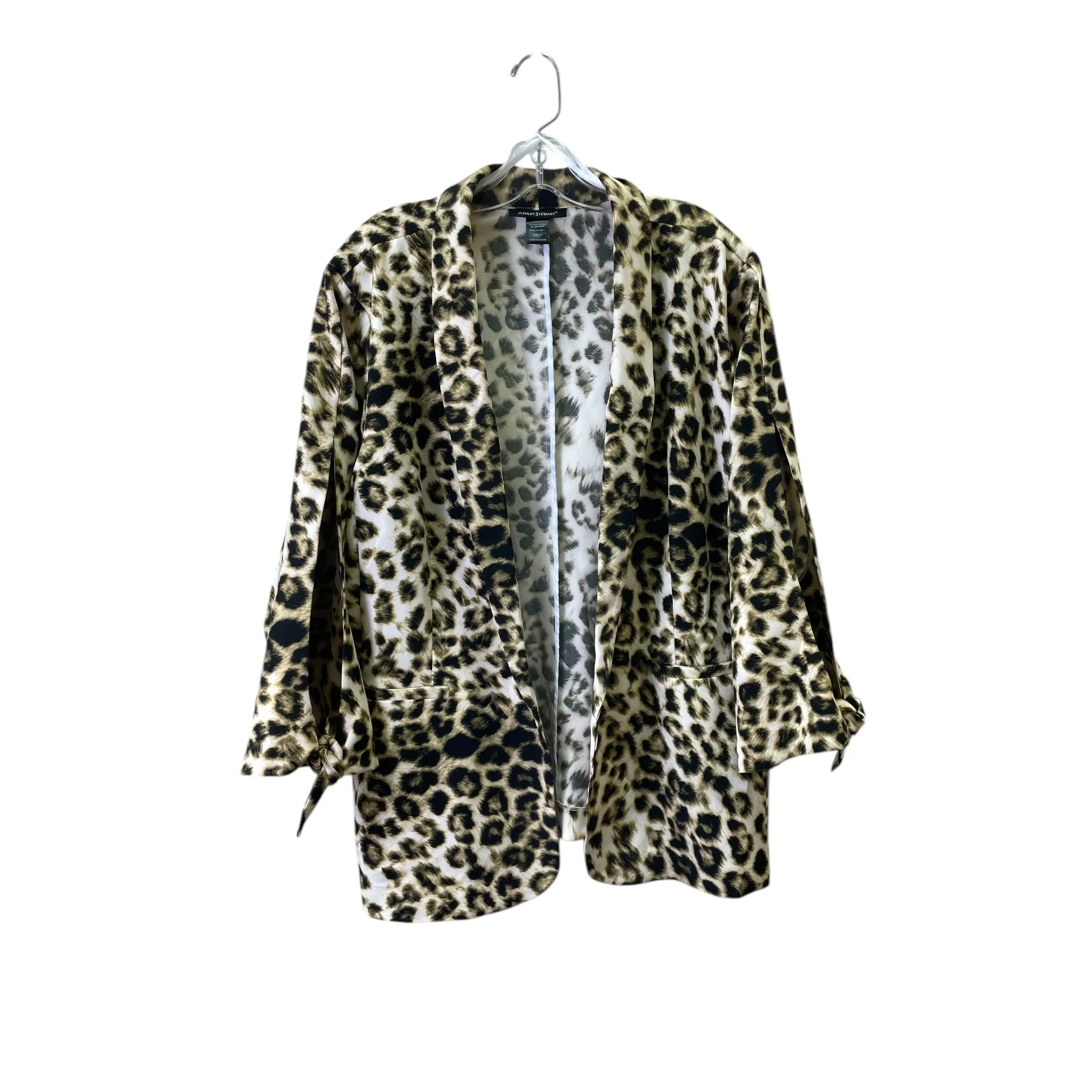 Blazer By Ashley Stewart In Animal Print, Size:22