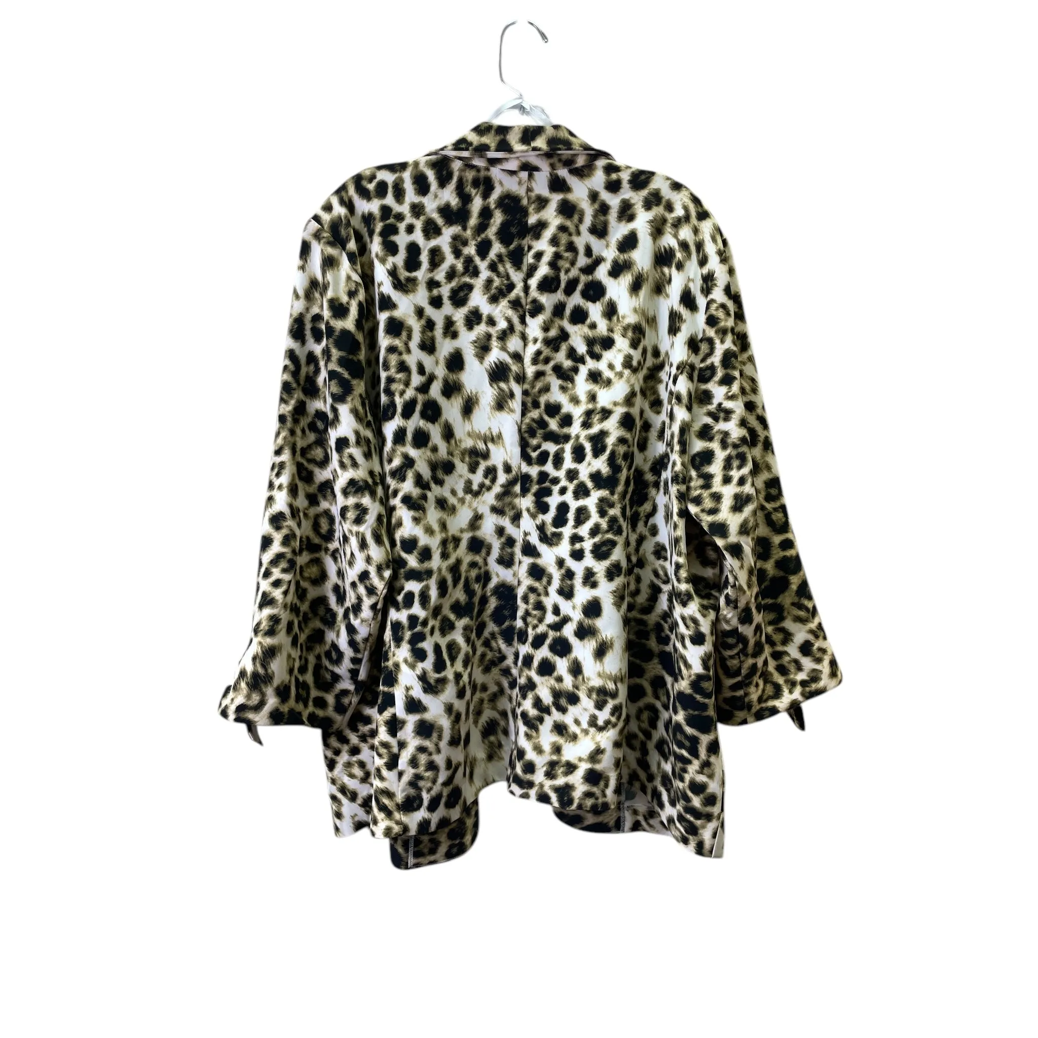 Blazer By Ashley Stewart In Animal Print, Size:22