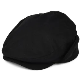 Brixton Hats Hooligan Baggy Flat Cap With Earflaps - Black