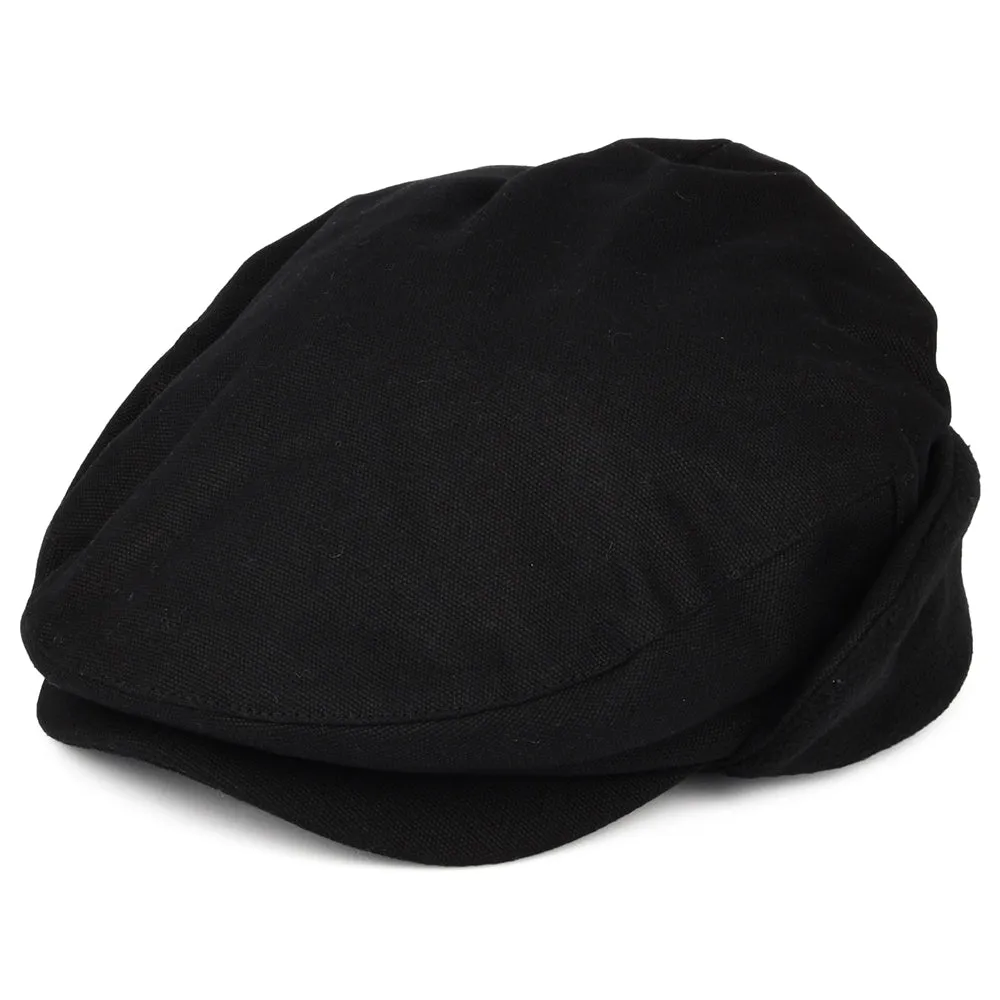 Brixton Hats Hooligan Baggy Flat Cap With Earflaps - Black