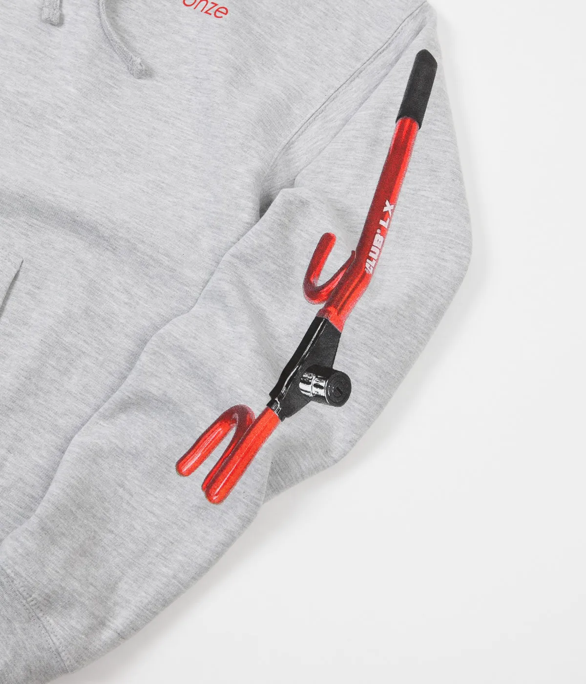 Bronze 56K The Club Hoodie - Heather Grey / Red