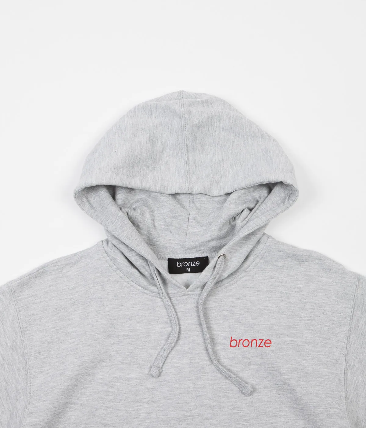 Bronze 56K The Club Hoodie - Heather Grey / Red