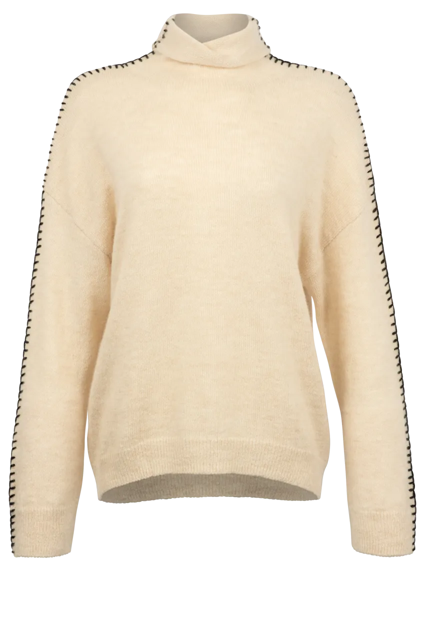 Dylan Daisy Blanket Stitch Sweater