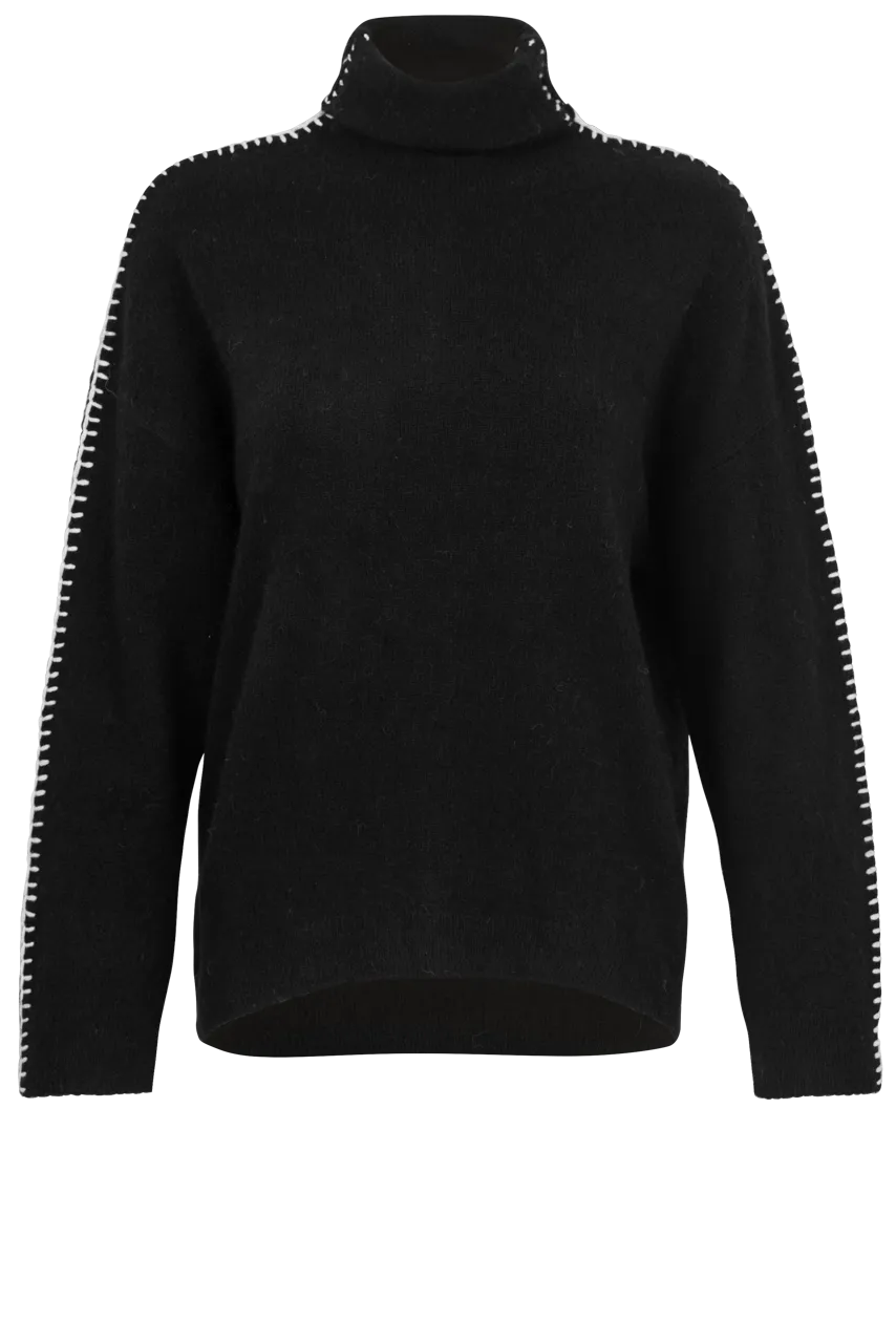 Dylan Daisy Blanket Stitch Sweater