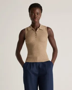 Eco-Knit Polo Sweater Tank
