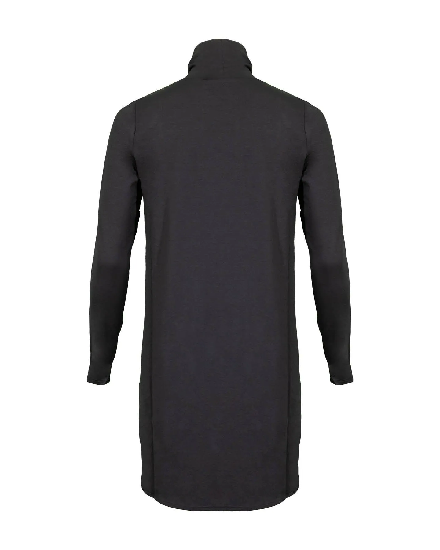 Eileen Fisher Tencel Scrunch Neck Tunic Black