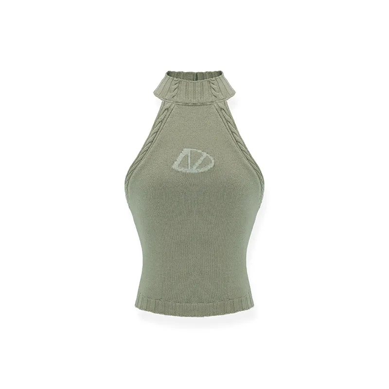 Green Goblet Halter Top