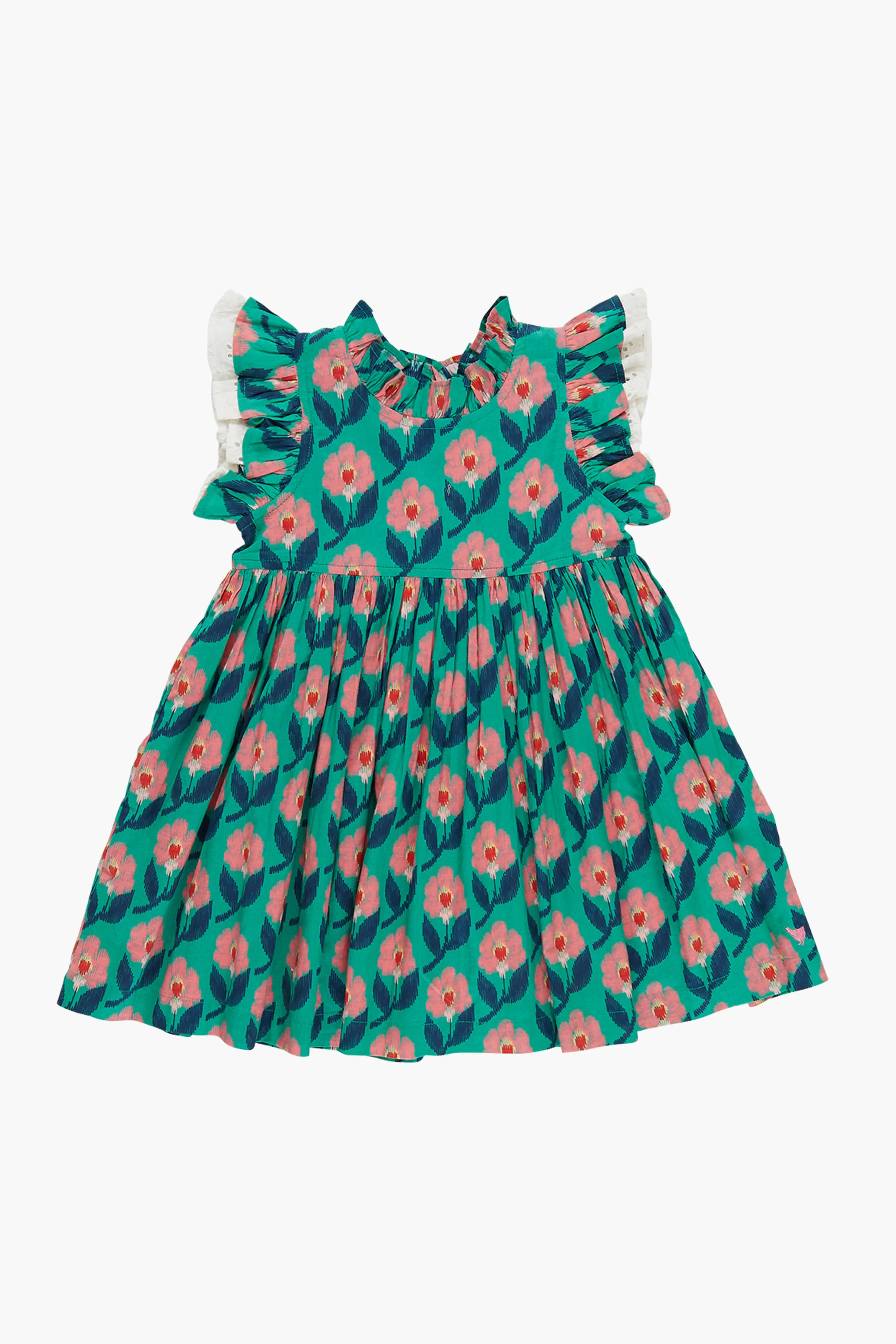Green Ikat Floral Leila Dress