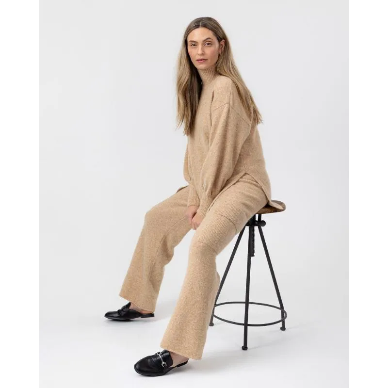 Holebrook Matilda Alpaca/Merino Ladies Turtleneck Jumper - Caramel