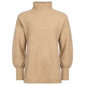 Holebrook Matilda Alpaca/Merino Ladies Turtleneck Jumper - Caramel