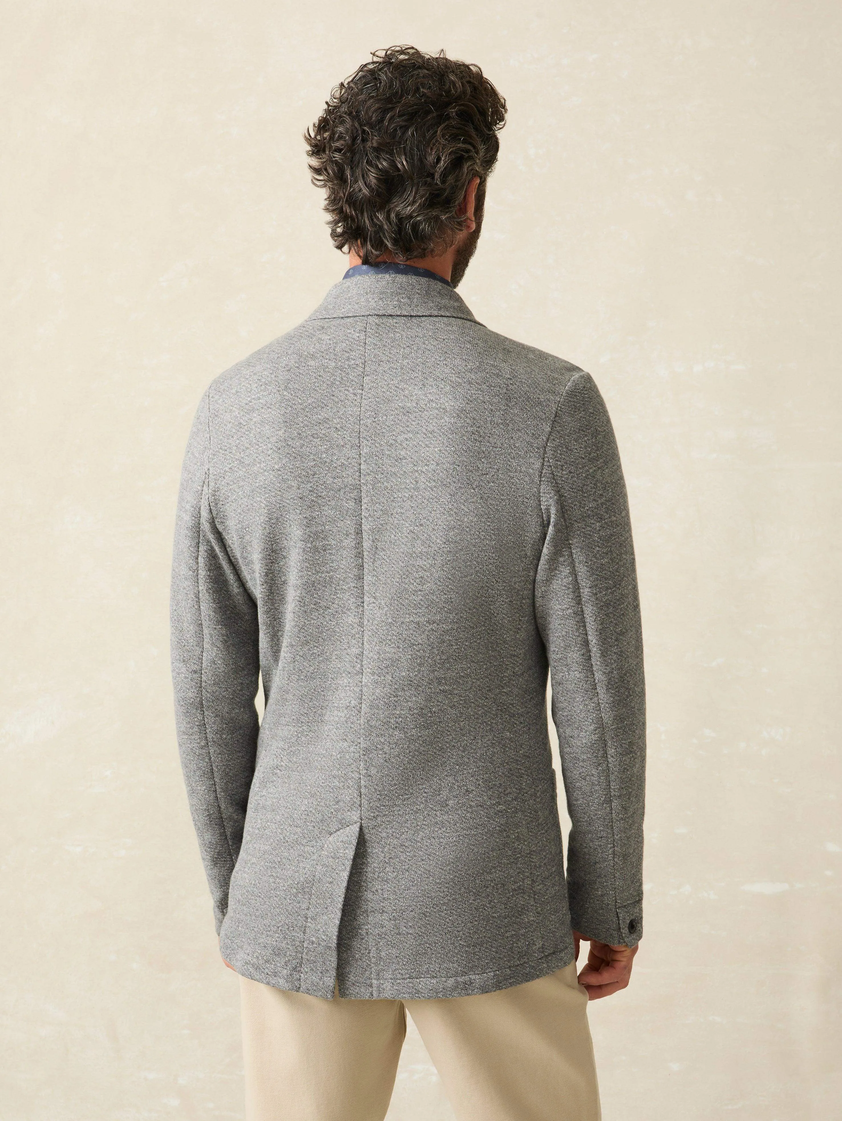 Inlet Knit Blazer (Short) - Medium Grey Melange