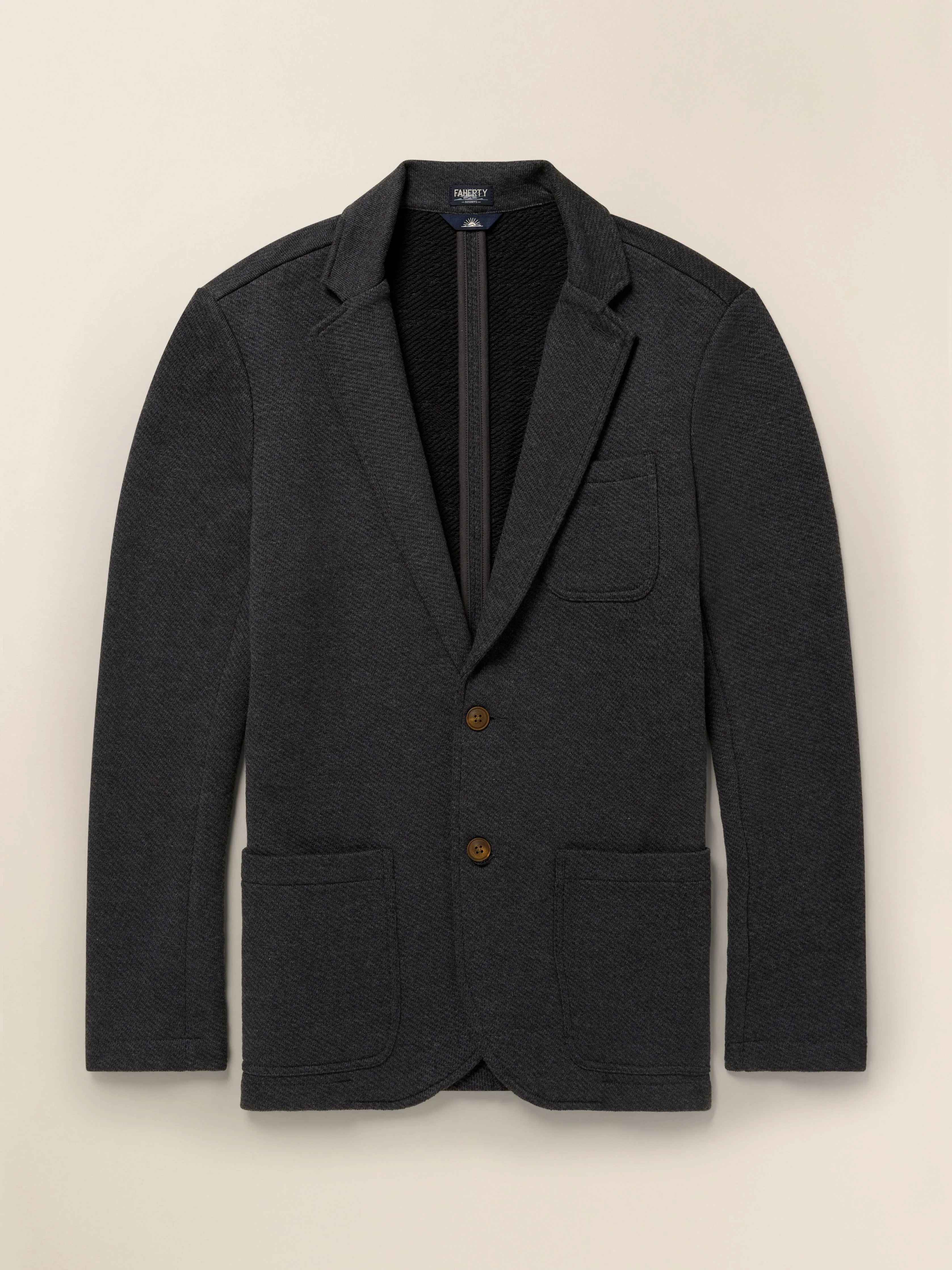 Inlet Knit Blazer (Tall) - Black Sky Melange