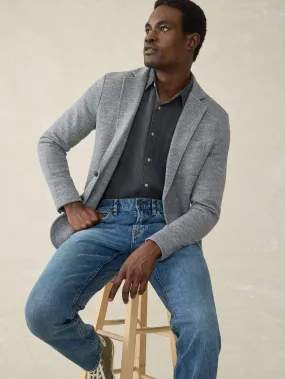 Inlet Knit Blazer (Tall) - Medium Grey Melange