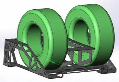Krazy House Customs - Modular Tire Carrier - 2017-2020 Raptor