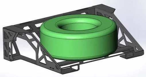 Krazy House Customs - Modular Tire Carrier - 2017-2020 Raptor