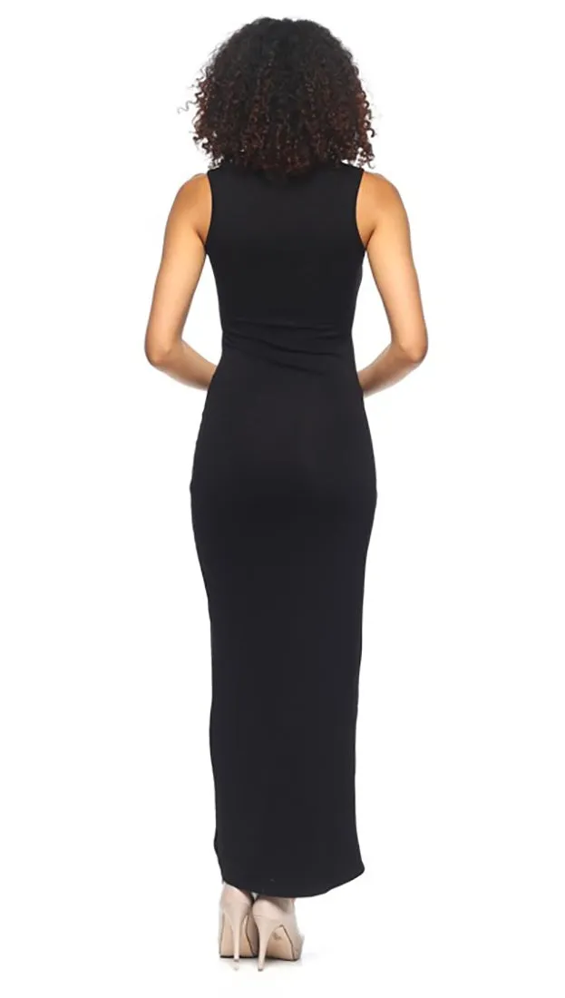 Krystal Cut Out Maxi Dress Black