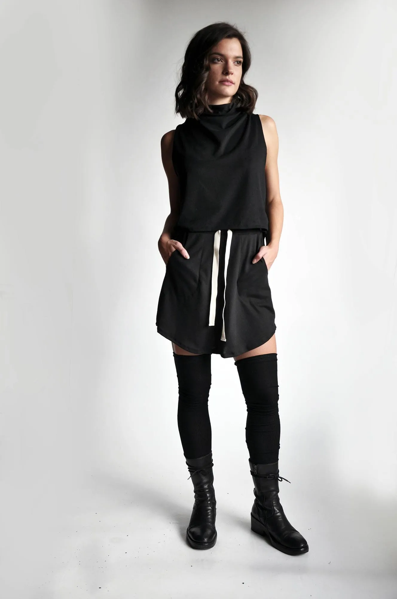 Melica Slip-Proof Rib Thigh Highs [Up to 1x]