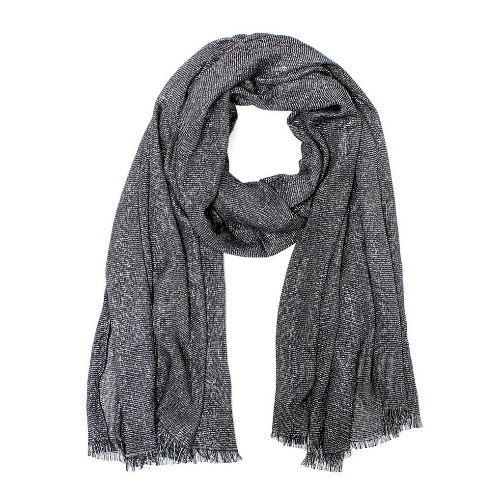 Metallic Sparkle Lighweight Evening Wrap Shawl Scarf