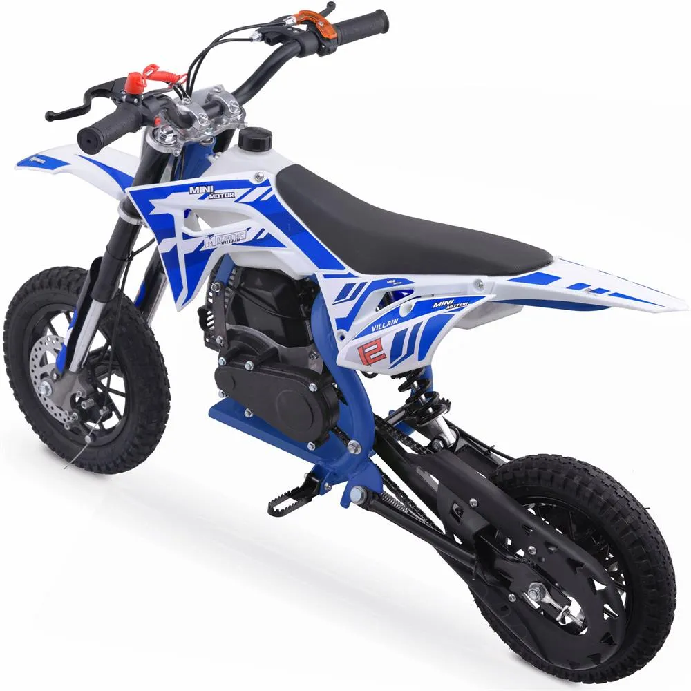 MotoTec Villain 52cc 2-Stroke Kids Gas Dirt Bike