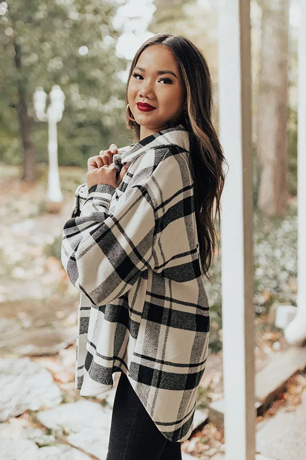 Mulled Cider Plaid Jacket In Black