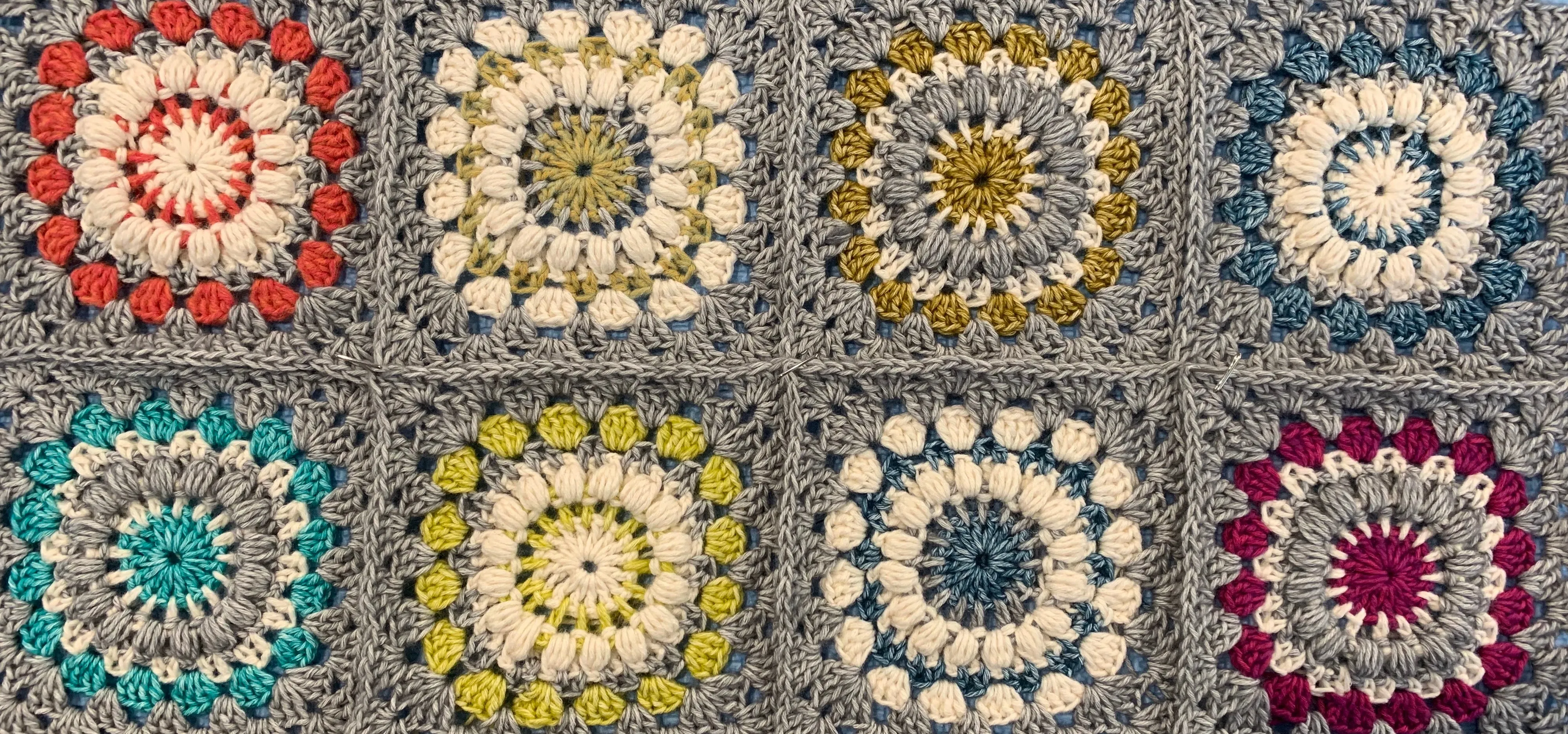 PATTERN ONLY - Prairie Flowers Blanket Square - A PDF Crochet Pattern - Sweet Pea & Sparrow