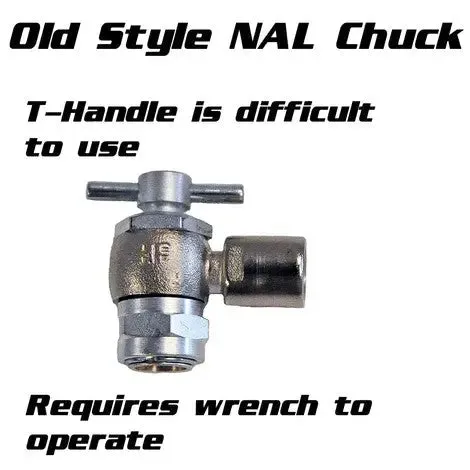 PT Shock Chuck™ Xtra Long - No Air Loss (NAL) Tire and Shock Chuck - 1000 PSI WP