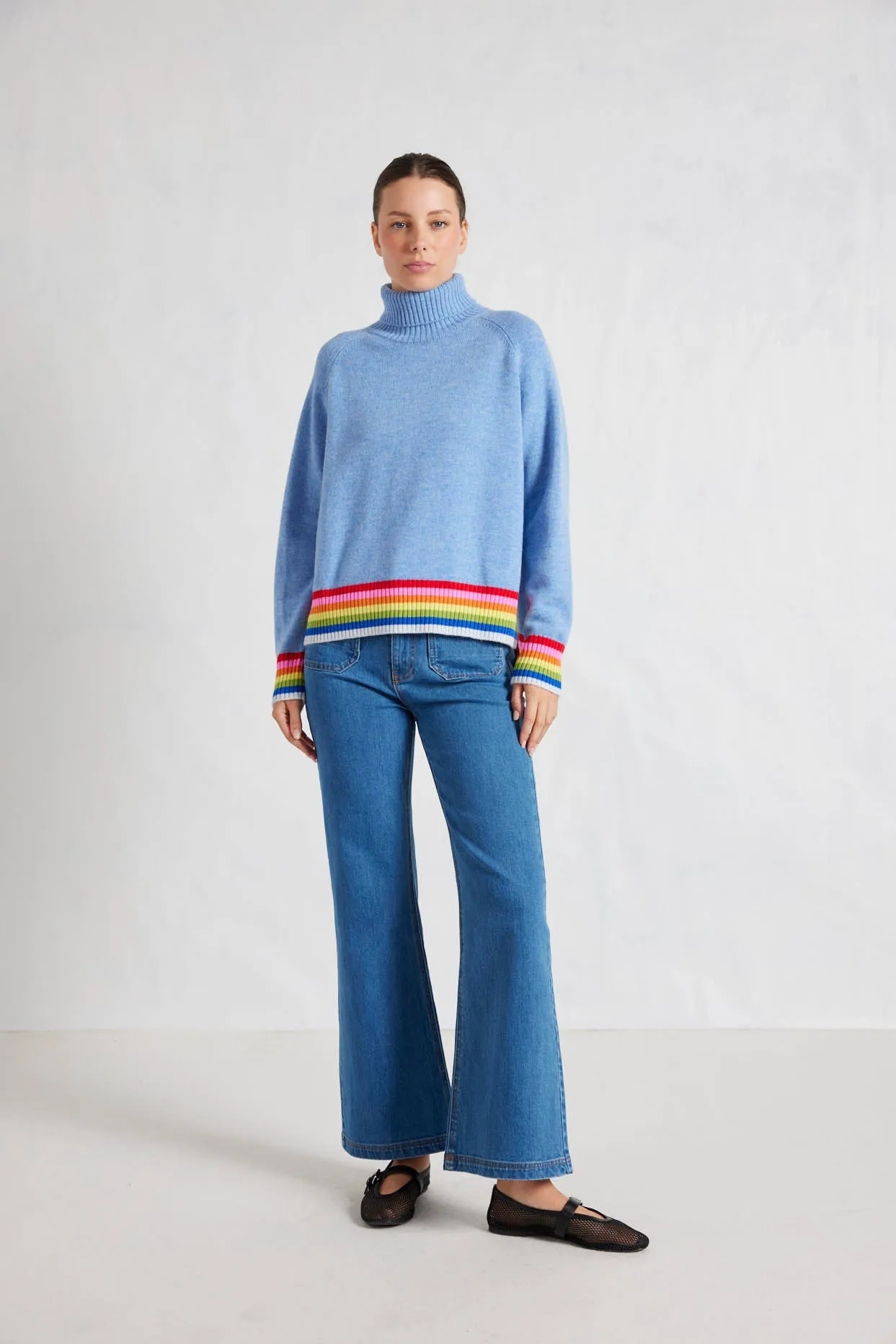 Rainbow Toastie in Dusty Denim