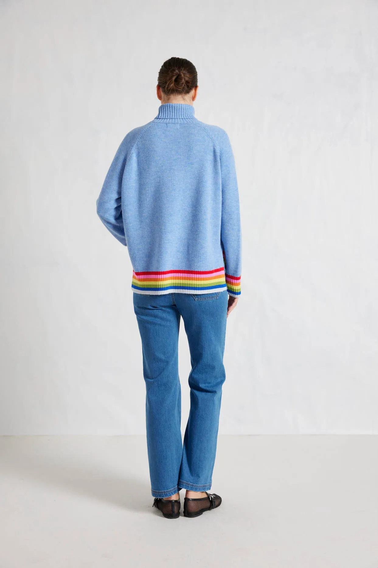 Rainbow Toastie in Dusty Denim