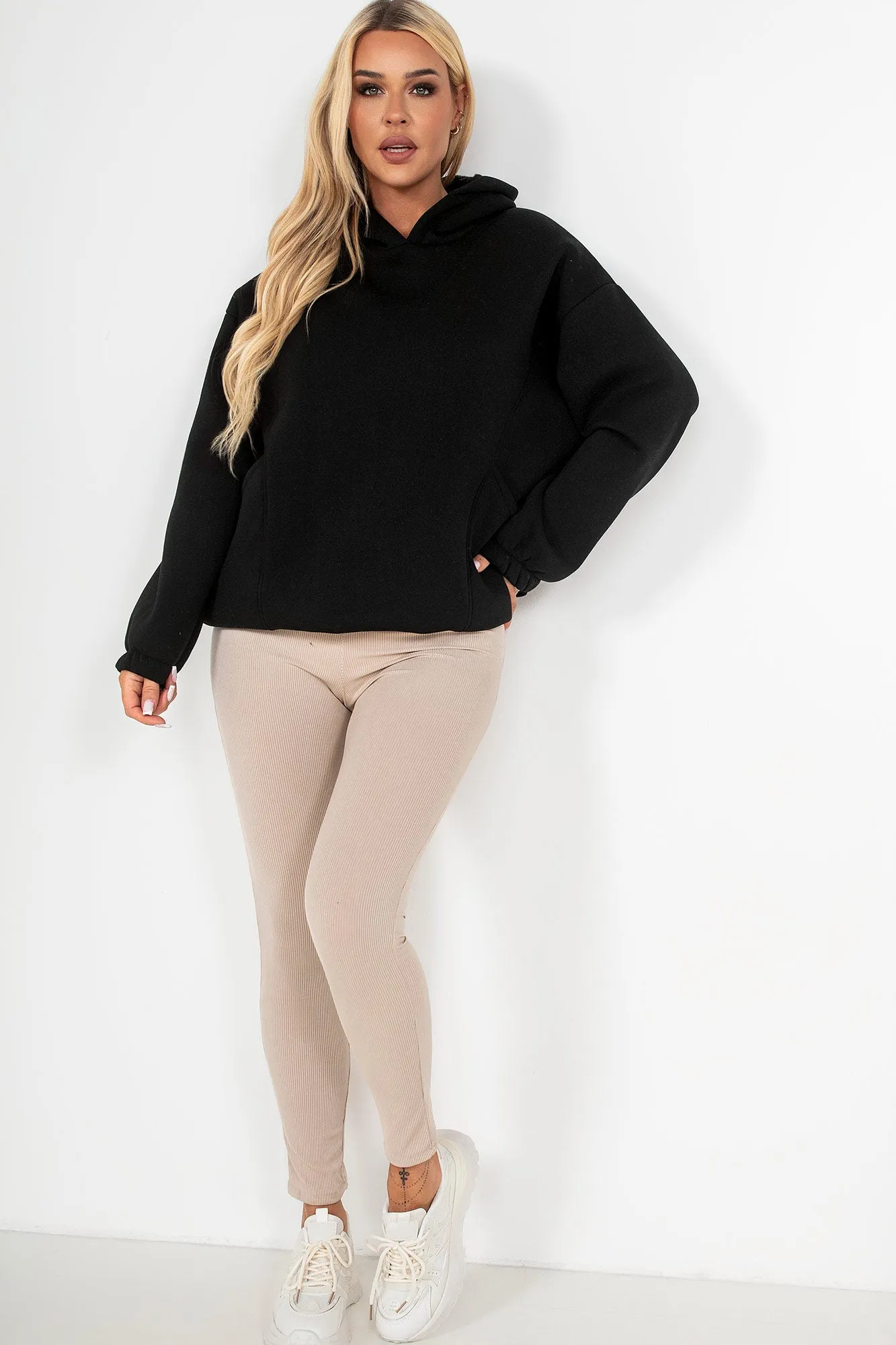 Sacha Black Oversized Hoodie