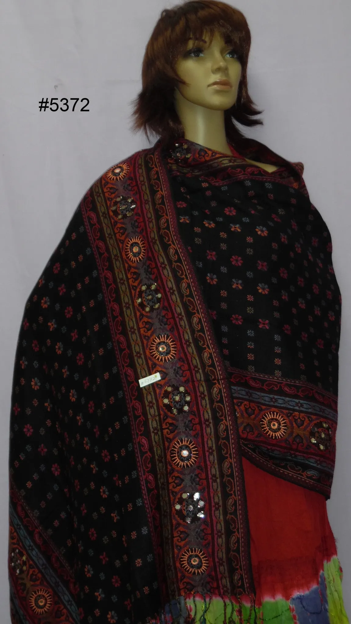 Shawl 5372 Winter Wear Pashmina Angora Kashmiri Shawl Wrap Shieno