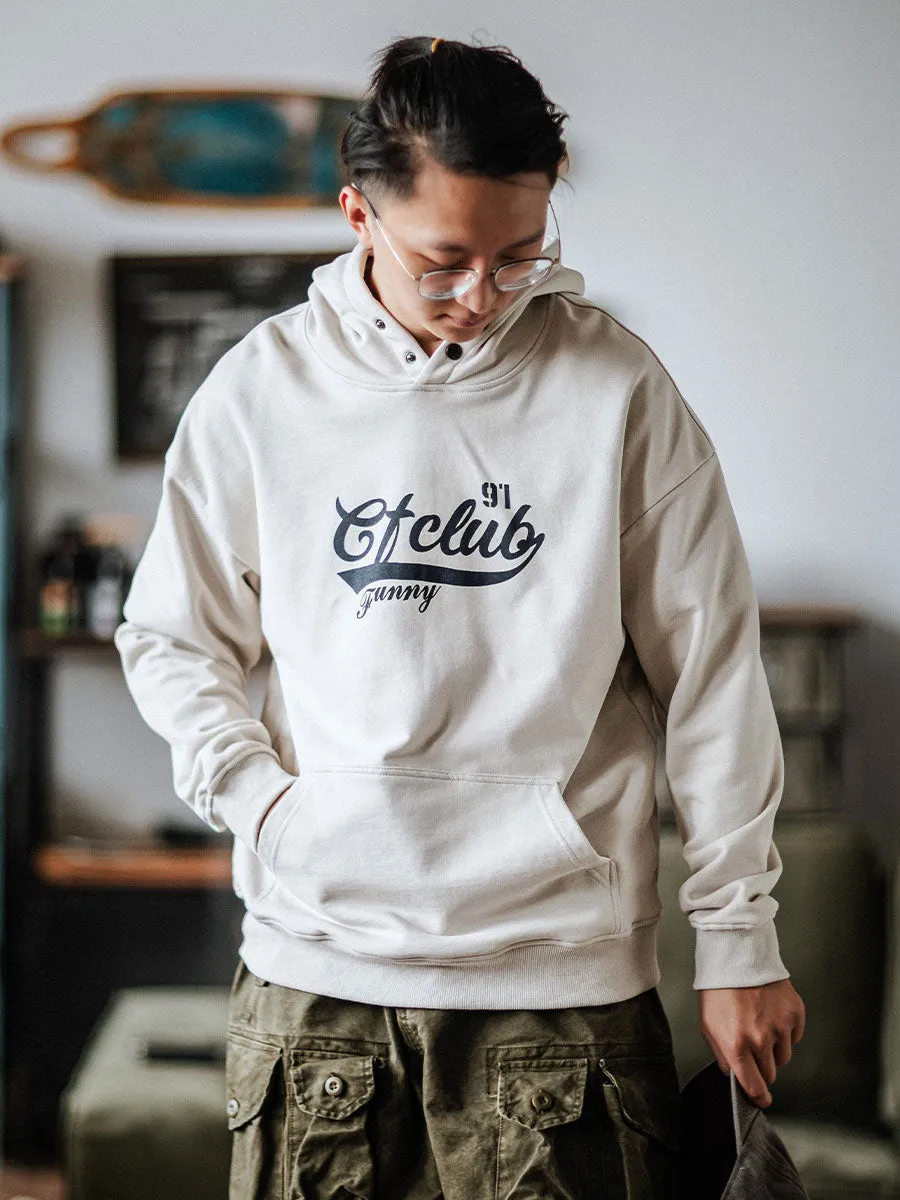 SNAP-BUTTON HOODIE