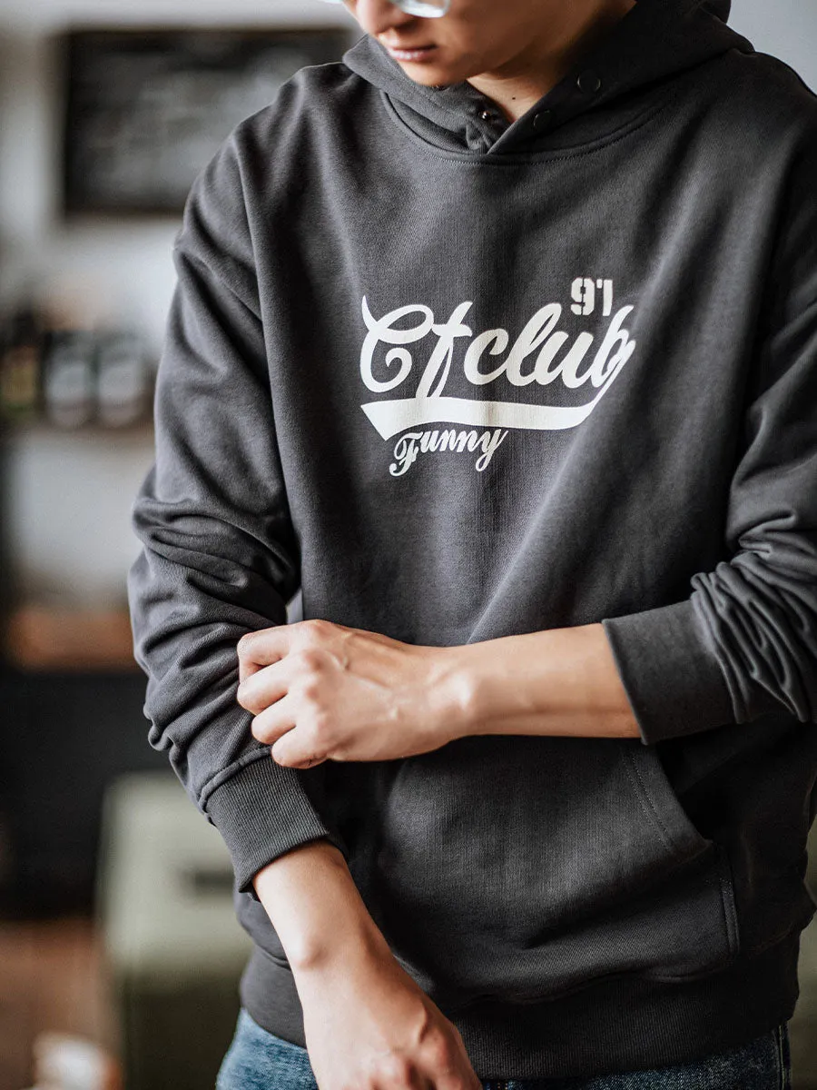 SNAP-BUTTON HOODIE