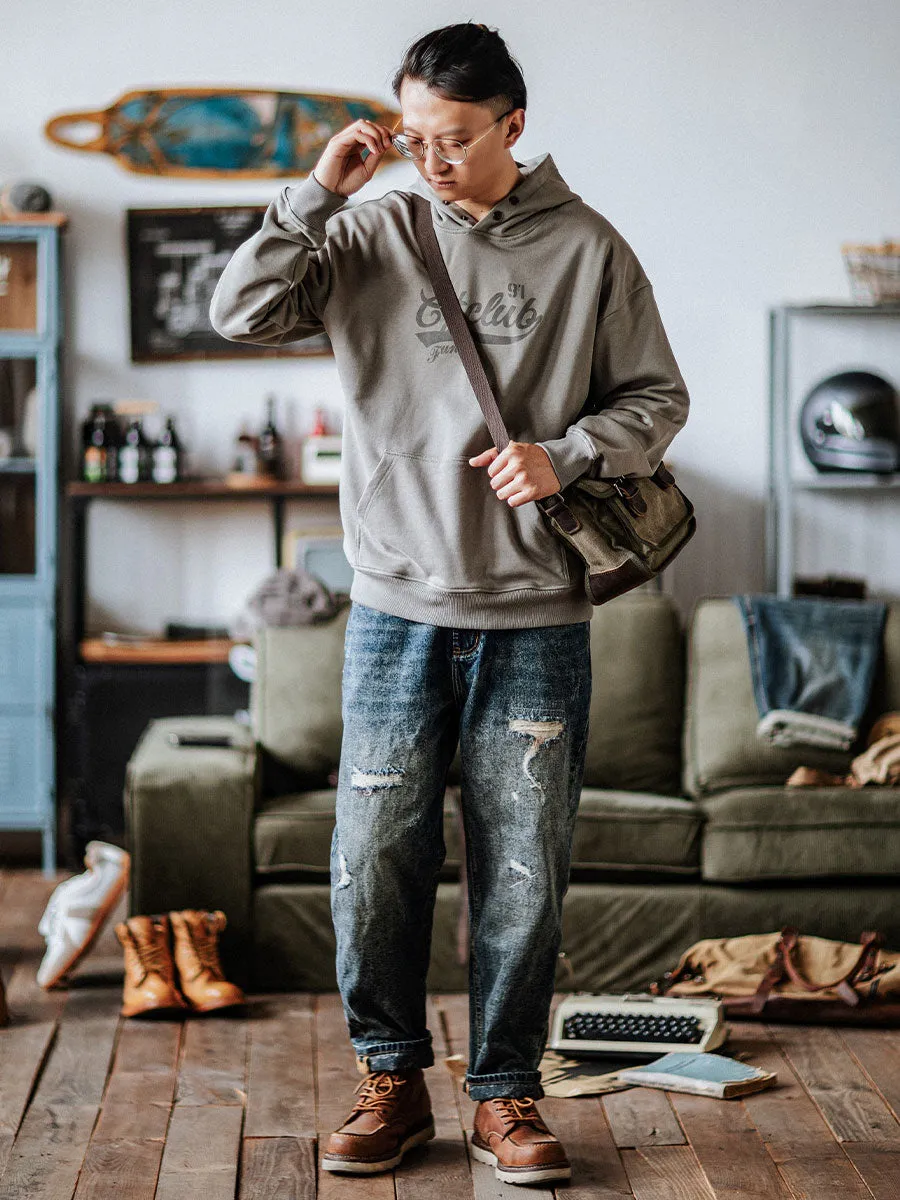SNAP-BUTTON HOODIE
