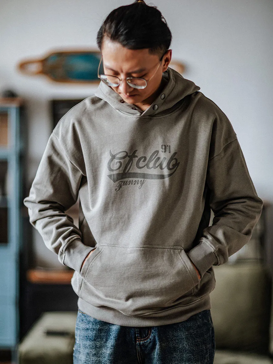 SNAP-BUTTON HOODIE