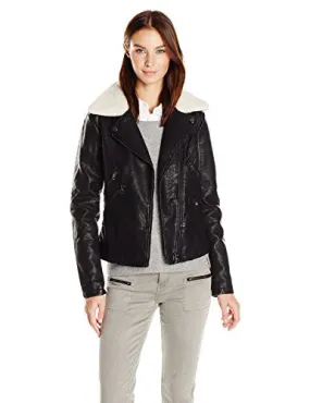 Steve Madden Women's Fashion Outerwear Jacket, Black Iafbk, L
