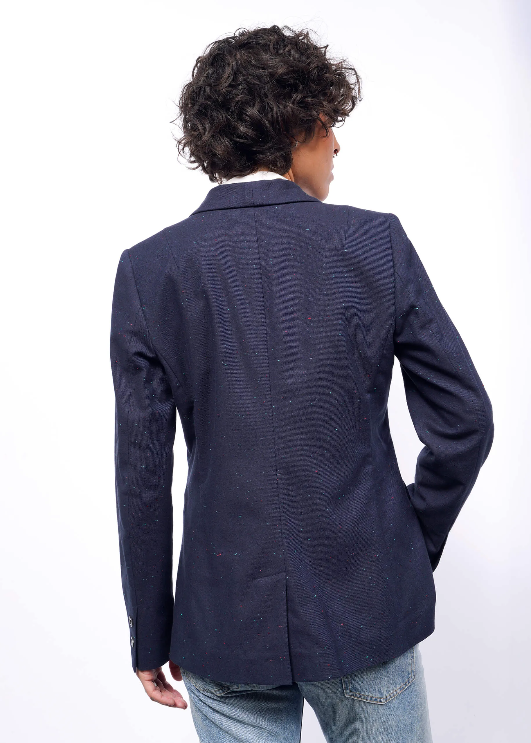 The Essential Oxford Fleck Tux Blazer