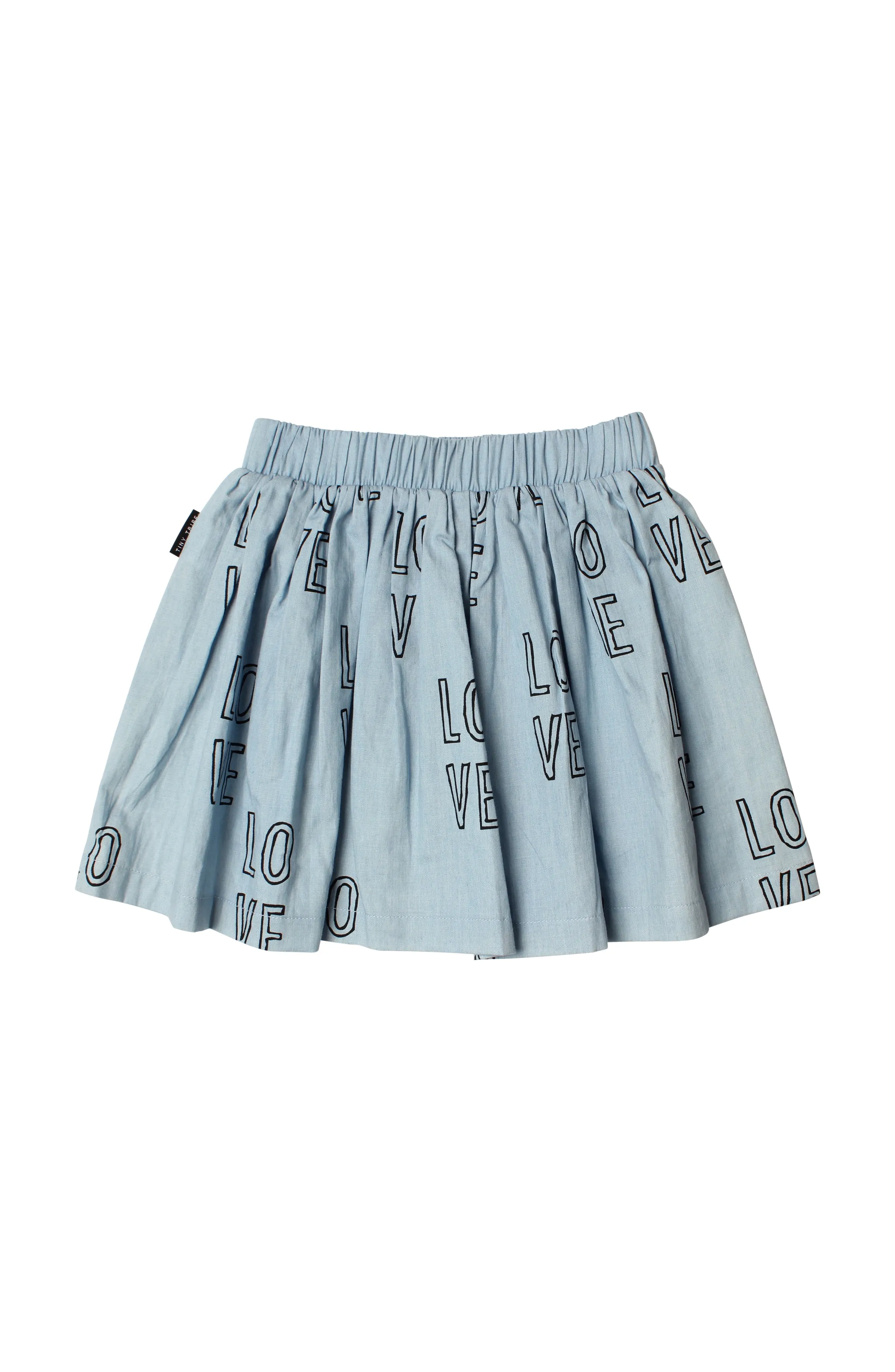 TINY TRIBE LOVE SKIRT - chambray