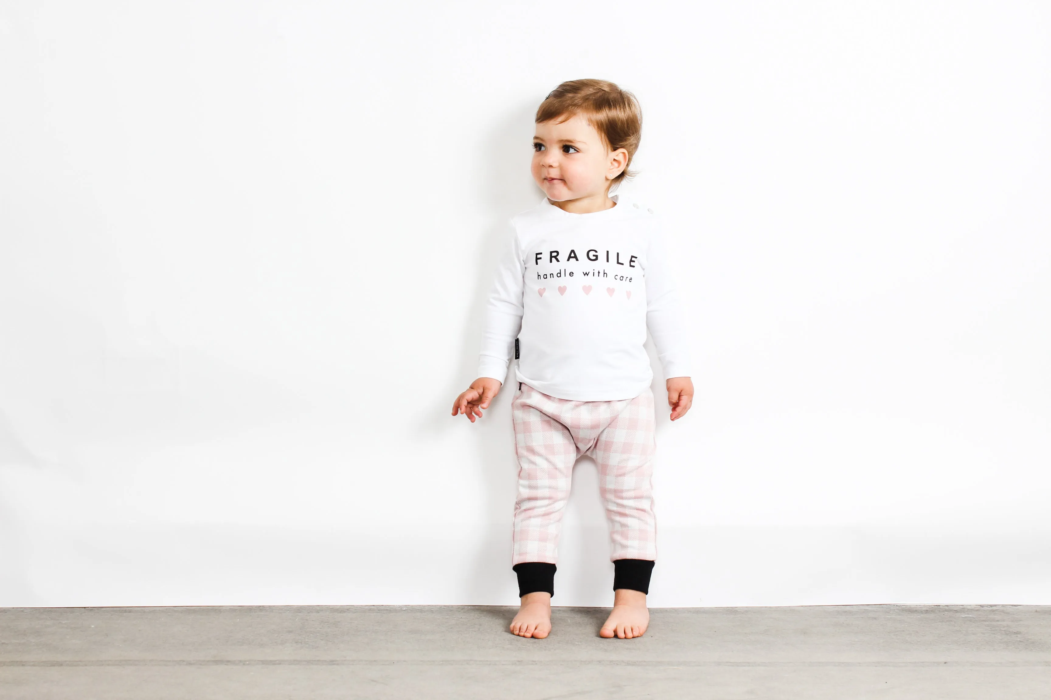 TINY TRIBE PINK CHECK PANT